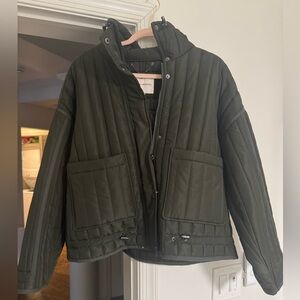Lucky Brand Dark Green Quilted Jacket